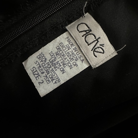 Cache Strapless Dress with Pink Ribbon Accents - Size 2 - Picture 4 of 5